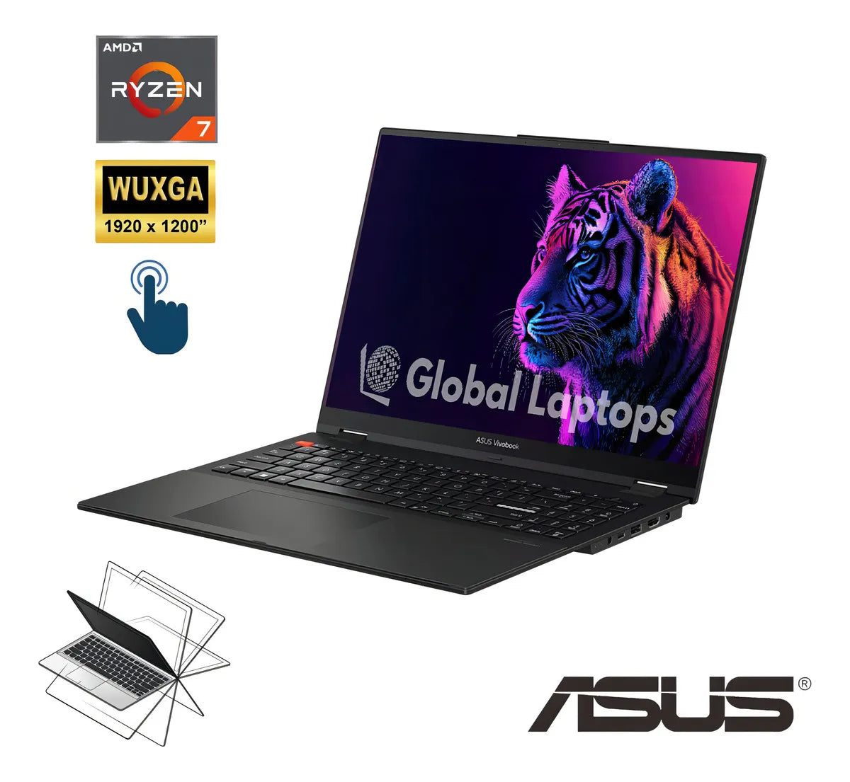 Asus Vivobook X360 Amd Ryzen 7 7730u Gamer 16 GB Ram
