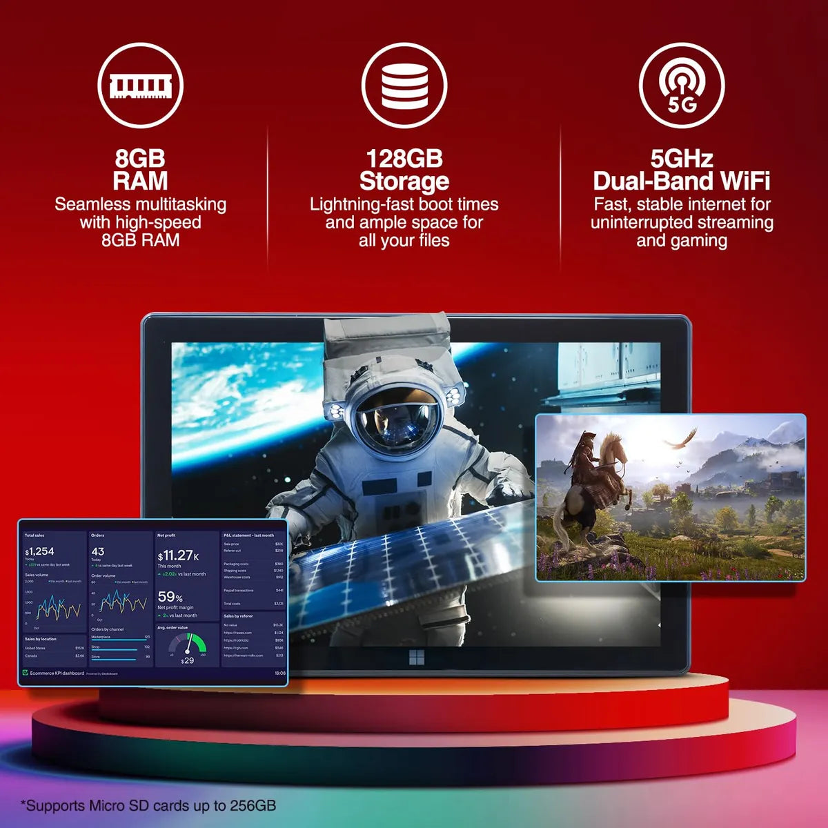 Fusion5 Tablet Pc Profesional Con Windows 11 De 10.1