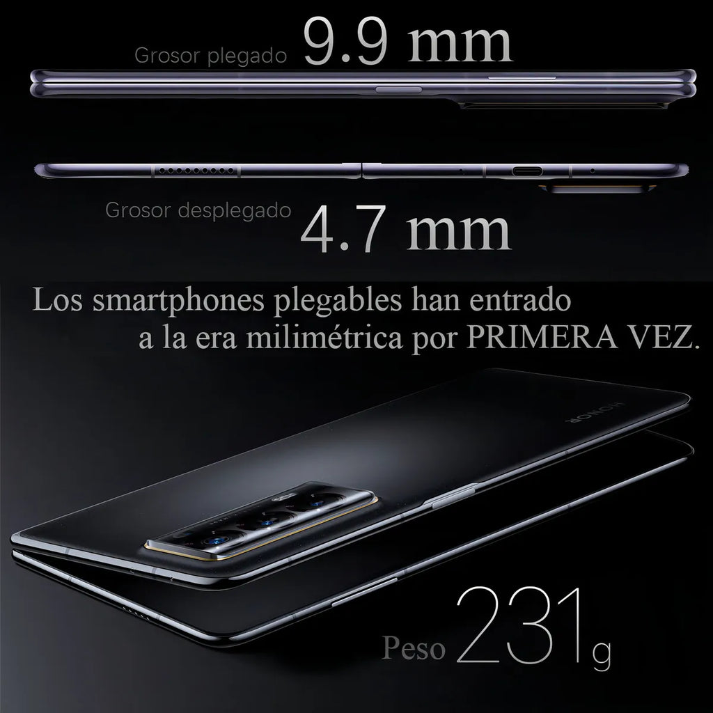 Honor Magic V2 Dual Sim 16GB RAM 512GB Rom Doble Pantalla 120Hz LTPO Vidrio Negro
