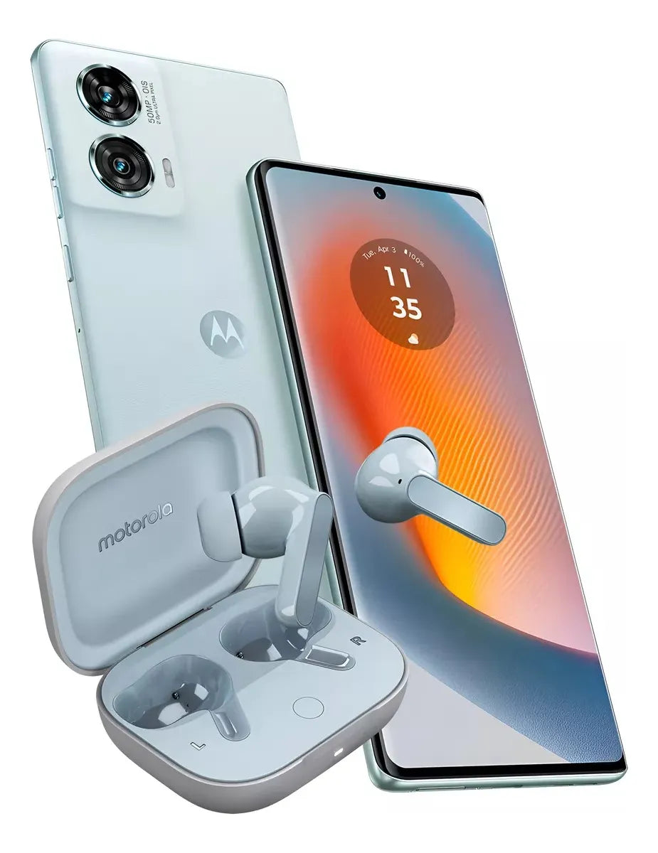 Moto Edge 50 Fusion 256gb + 8gb Ram Nuevo Azul + Buds